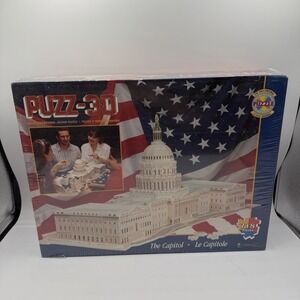 Wrebbit Puzz-3D The Capitol Jigsaw Puzzle 718 Pieces 1995 New Sealed